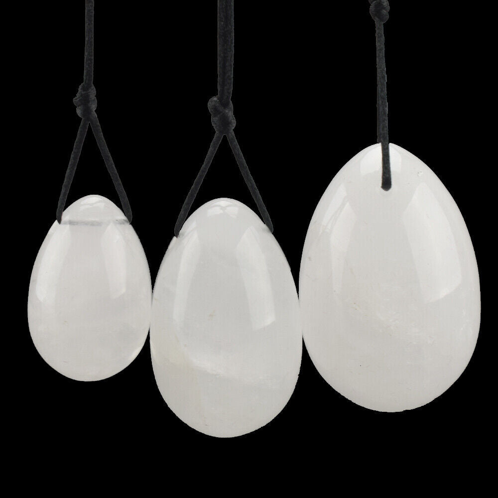 Yoni Egg Set - White Calcite Crystal
