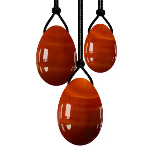Yoni Egg Set - Carnelian Crystal