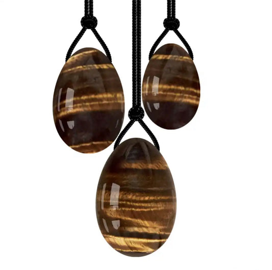 Tiger’s Eye Crystal Yoni Egg Set