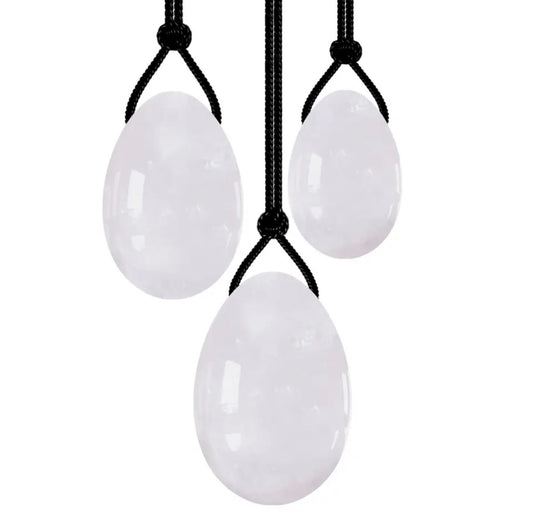 White Jade Crystal Yoni Egg Set